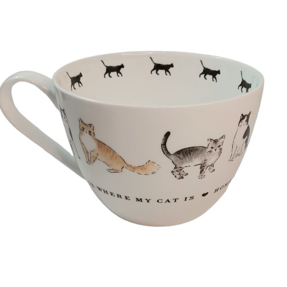 Portobello Other - Cat Mug  "HOME IS WHERE MY CAT IS" Portobello 16 Ounces